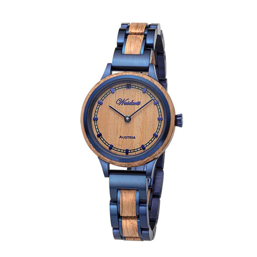 Dámske drevené hodinky Petite Bleu