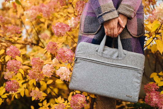Taška na notebook Gregor – sivá lodénová