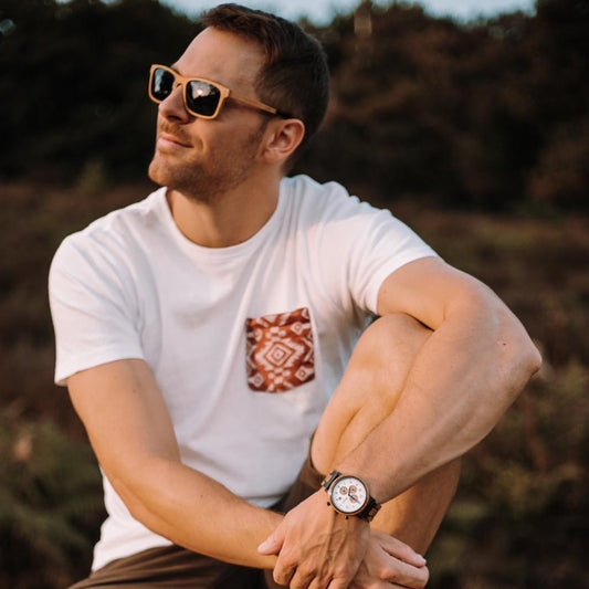 Drevené okuliare pánske Zirbenbrille Borovica