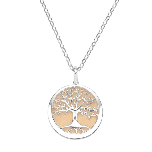 Drevený náhrdelník Strom života Borovica
