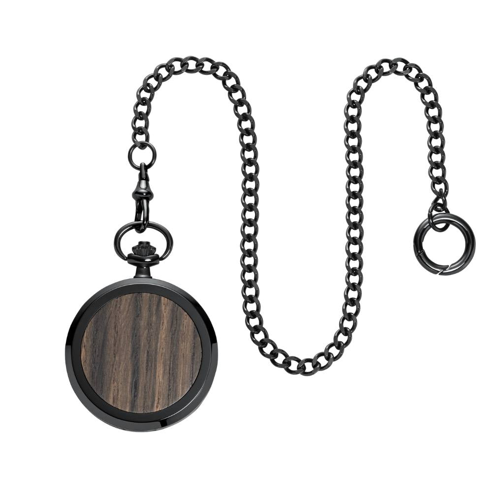 Vreckové hodinky Skelett Black