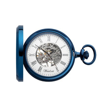 Vreckové hodinky Skelett Blue