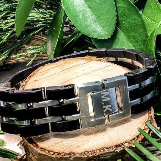 drevený náramok Eben
