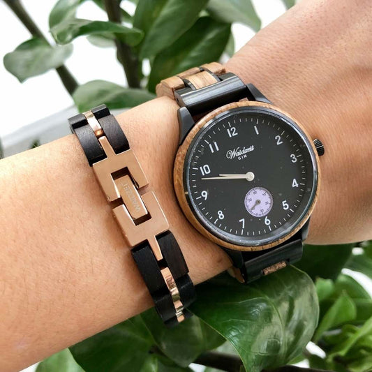 Drevený náramok Element Eben