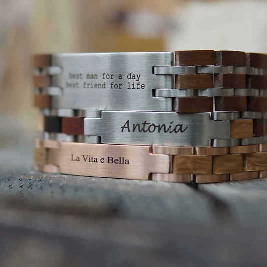 Drevený náramok Premium Whisky