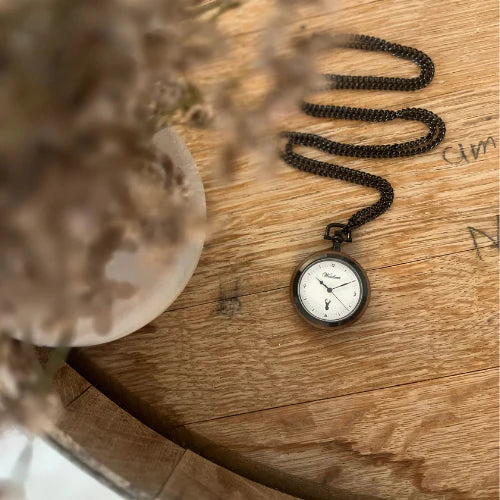 Noir elegance dámske vreckové hodinky