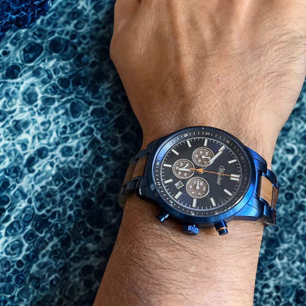 Pánske hodinky Waidzeit Confidence Chronograph na ruke – elegantný chronograf s dreveným remienkom a presným strojčekom Miyota