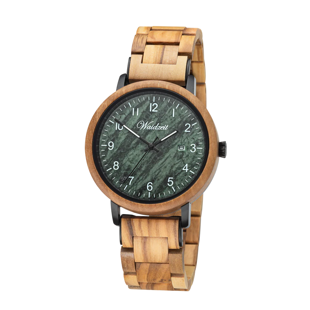Pánske drevené hodinky Waidzeit Matthias s elegantným dizajnom a precíznym spracovaním z kvalitného dreva