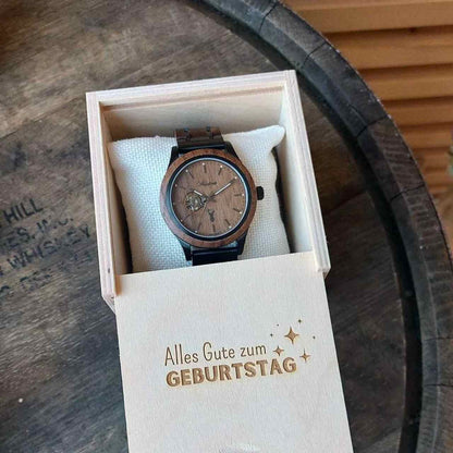 Drevené automatické hodinky