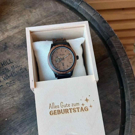 Drevené automatické hodinky