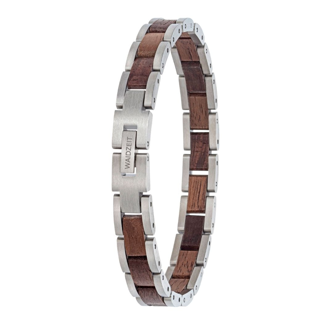 Drevený náramok Element Hnedý – drevené hodinky Waidzeit