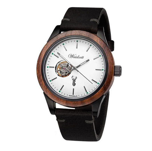 Drevené hodinky GAMSKAR LEATHER